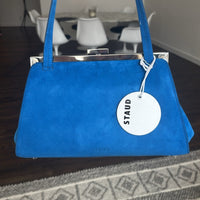 STAUD Lennon Shoulder bag | director blue suede