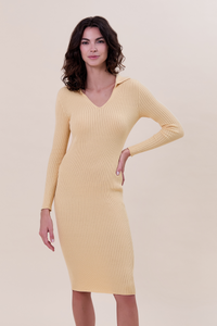Helena rib polo dress