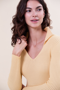 Helena rib polo dress