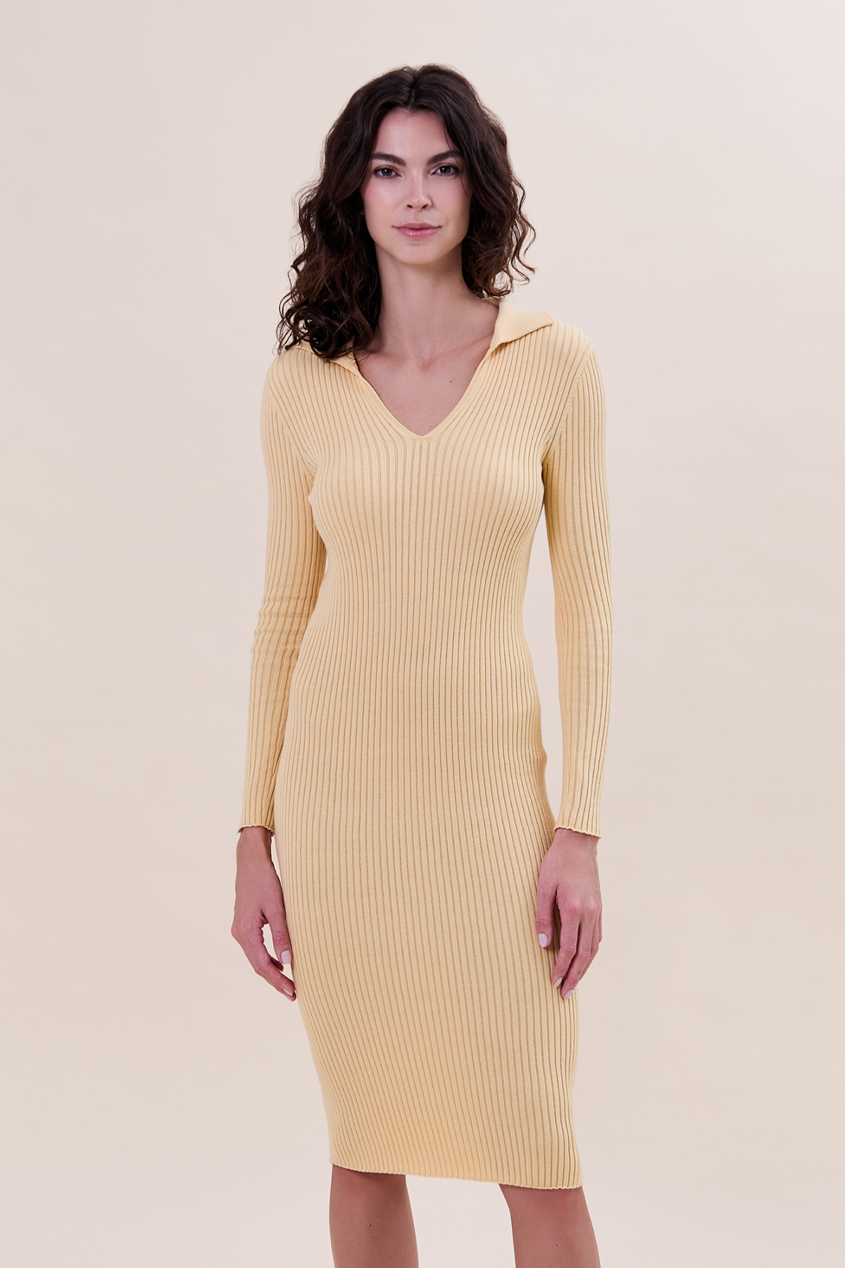 Helena rib polo dress