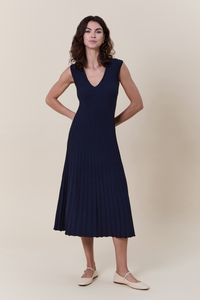 Isla A-line ribbed dress
