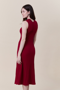 Isla A-line ribbed dress