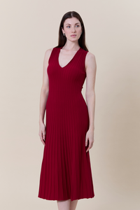 Isla A-line ribbed dress