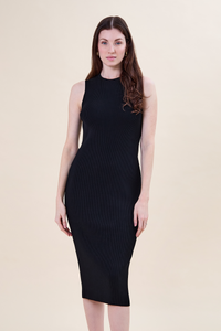 Sidney ribbed midi dress