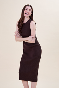 Sidney ribbed midi dress