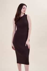 Sidney ribbed midi dress