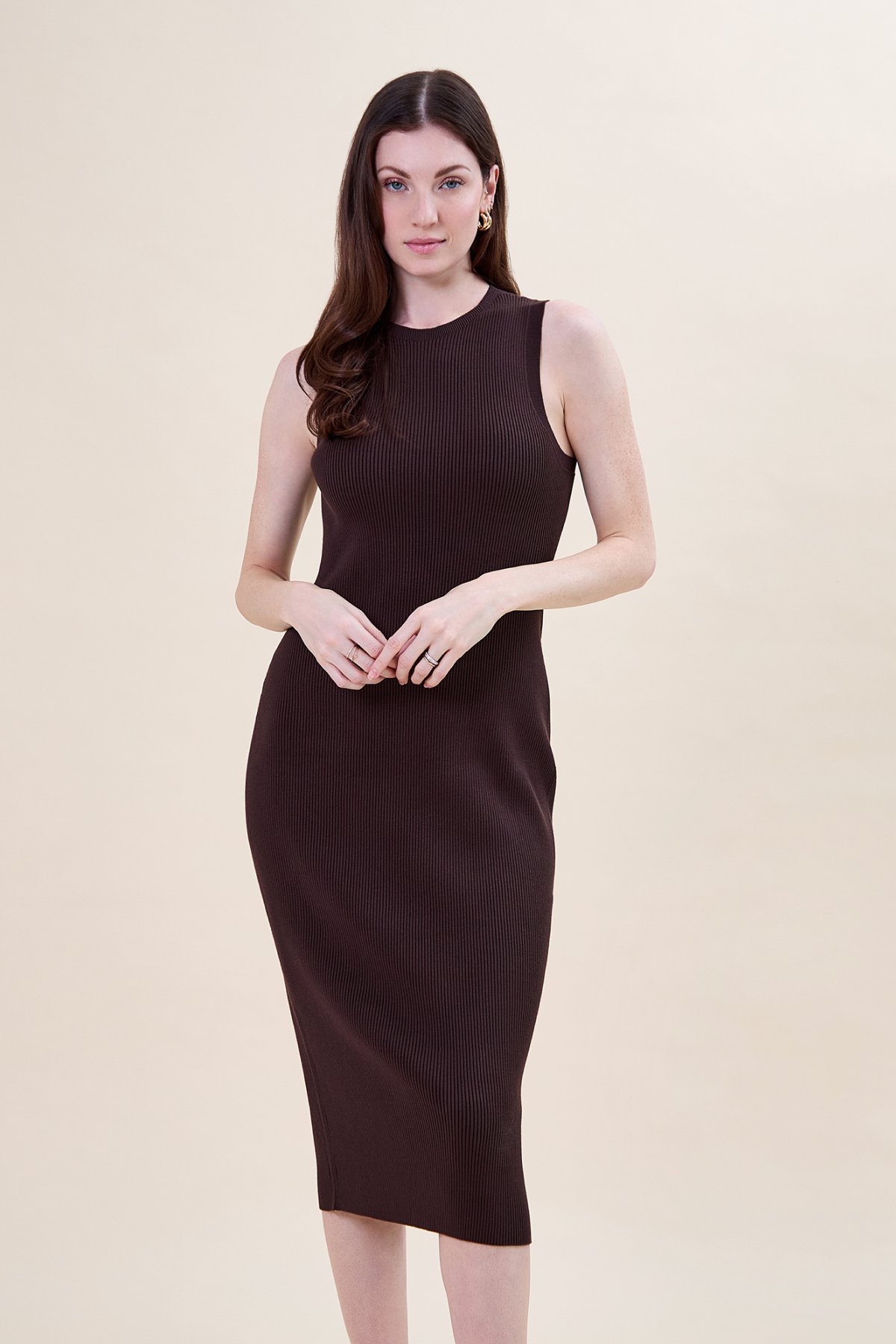 Sidney ribbed midi dress